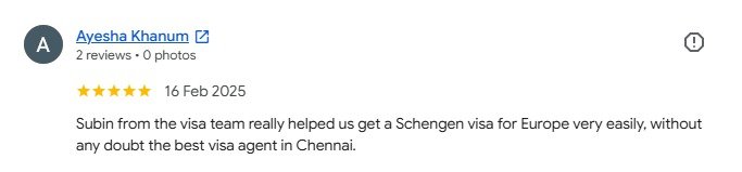 Google review from Ayesha Khanum, 5 stars